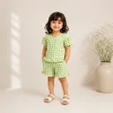 Gingham Play set Green