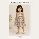 Cap Sleeve Frock geometry prints