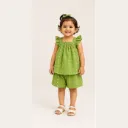 Cord set Girls Green